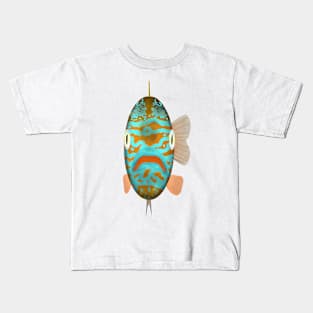 Longear Sunfish Fish Head Kids T-Shirt